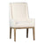 Mayne Off White Upholstery and Natural Wood Finish Dining ChairModel DOV34000