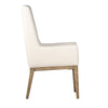 Mayne Off White Upholstery and Natural Wood Finish Dining ChairModel DOV34000