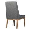 Oliver Grey Upholstery and Natural Wood Finish Dining ChairModel DOV34001