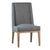 Oliver Grey Upholstery and Natural Wood Finish Dining ChairModel DOV34001