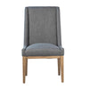 Oliver Grey Upholstery and Natural Wood Finish Dining ChairModel DOV34001