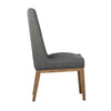 Oliver Grey Upholstery and Natural Wood Finish Dining ChairModel DOV34001