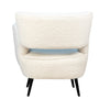 Alana Natural White Faux Fur Occasional ChairModel DOV34003