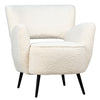 Alana Natural White Faux Fur Occasional ChairModel DOV34003