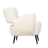 Alana Natural White Faux Fur Occasional ChairModel DOV34003