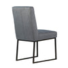 Kali Blue Grey Upholstery and Dark Metal Finish Dining ChairModel DOV34005