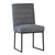 Kali Blue Grey Upholstery and Dark Metal Finish Dining ChairModel DOV34005