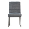 Kali Blue Grey Upholstery and Dark Metal Finish Dining ChairModel DOV34005