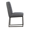 Kali Blue Grey Upholstery and Dark Metal Finish Dining ChairModel DOV34005