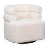 Jolo Cream Fur Seating Swivel ChairModel DOV34008