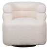 Jolo Cream Fur Seating Swivel ChairModel DOV34008