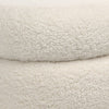 Jolo Ivory Fur Seating Ottoman Model DOV34008OT