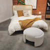 Casa Off White Ottoman Model DOV34018