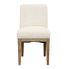 Weilan Cream Upholstery with Natural Wood Finish Dining ChairModel DOV34021