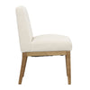 Weilan Cream Upholstery with Natural Wood Finish Dining ChairModel DOV34021