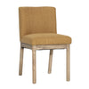 Cory Mustard Upholstery and Natural Legs Dining ChairModel DOV34022-MSTD