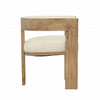 Nadia Cream and Natural Dining ChairModel DOV34035-CREM