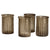 Vase Transparent Brown Set Of 4 Model DOV3475