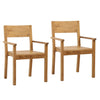 Kira Natural Outdoor Dining Chair Set Of 2Model DOV35001-NATL