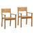 Kira Natural Outdoor Dining Chair Set Of 2Model DOV35001-NATL