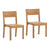 Kira Natural Outdoor Armless Dining Chair Set Of 2 Model DOV35016-NATL