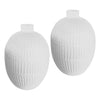 Xena White Finish Vase Set Of 2Model DOV36011