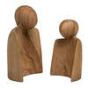 Wood Natural Sculpture Set Of 2Model DOV37000N