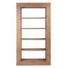 Amaya Natural Wood Finish Bookcase Model DOV38007NAT