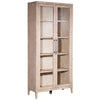 Basel Light Warm Wash Finish with Silver Hardware Cabinet Model DOV38034