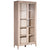 Basel Light Warm Wash Finish with Silver Hardware Cabinet Model DOV38034