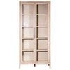 Basel Light Warm Wash Finish with Silver Hardware Cabinet Model DOV38034