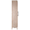 Basel Light Warm Wash Finish with Silver Hardware Cabinet Model DOV38034