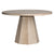 Jansen Light Warm Wash Finish Round Dining Table Model DOV38035