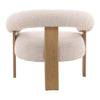 Frankie Cream and Natural Occasional ChairModel DOV39008-CREM