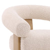 Frankie Cream and Natural Occasional ChairModel DOV39008-CREM