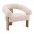 Frankie Cream and Natural Occasional ChairModel DOV39008-CREM