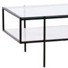 Travis White and Black Coffee TableModel DOV40027-WHIT