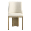 Alistair Beige and Light Warm Wash Dining ChairModel DOV419-BEIG