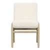 Frazer Ivory and Light Warm Wash Dining ChairModel DOV421-CREM