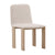 Eamon Belmont Fawn and Light Warm Wash Dining ChairModel DOV427A-BEIG