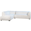 Basford White Chaise SectionalModel DOV4538