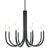 Evania Black Chandelier Model DOV4779-BLCK