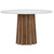 Adonis White Concrete Top and Natural Brushed Pine Wood Finish Dining TableModel DOV50041