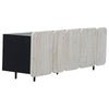 Nubla Light Grey Wash and Antique Black Finish Sideboard Model DOV50050