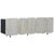 Nubla Light Grey Wash and Antique Black Finish Sideboard Model DOV50050