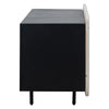 Nubla Light Grey Wash and Antique Black Finish Sideboard Model DOV50050