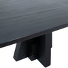 Lacson Matte Brushed Black Sealed Finish Dining TableModel DOV50053