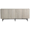 Webster Light Grey Wash Finish and Matte Black Iron Base Sideboard Model DOV50076