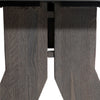 Augusto Charcoal Grey Textured Top with Smoked Oak Wood Finish Dining TableModel DOV50077