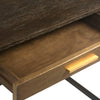 Tivoli Ebony and Brass Finish Desk Model DOV5357